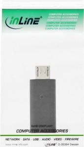 Adapter USB InLine USB-C - microUSB Czarny  (33302I) 3