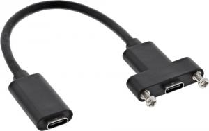 Adapter USB InLine USB-C - USB-C Czarny  (33441H) 1