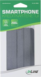 InLine Obudowa InLine do smartfona z futerałem na karty kredytowe - z paskiem na rękę - czarna 3
