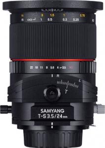 Obiektyw Samyang Sony E 24 mm F/22 1