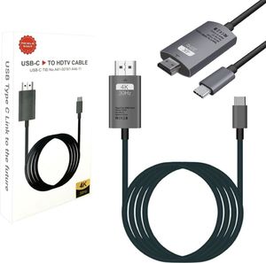 Kabel USB USB-C - HDMI 2 m Czarny 1