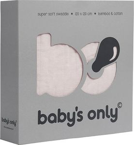 Babys Only Babys Only, Otulacz bambusowy, różowy, 120x120cm 1