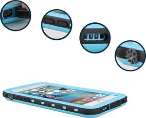 Etui Wodoodporne + pasek Apple iPhone 7/8 - Blue uniwersalny 5