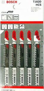 Bosch brzeszczot T 102D Hcs 5pc tworzywo sztuczne Clean (2608667444) 2