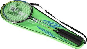 WISH STEELTEC 216K ZESTAW RAKIET DO BADMINTONA ZIELONY+NIEBIESKI + LOTKI 3 SZT WISH 6
