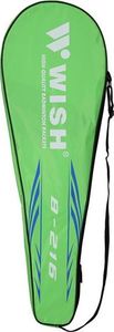 WISH STEELTEC 216K ZESTAW RAKIET DO BADMINTONA ZIELONY+NIEBIESKI + LOTKI 3 SZT WISH 9