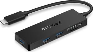 HUB USB Blitzwolf 1x SD 1x microSD  + 3x USB-A 3.0 (BLZ156) 10