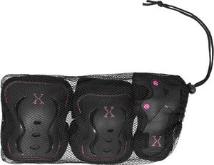 Nils Extreme Zestaw Ochraniaczy H320 Czarno-różowy r. XL  (16-60-124) 2