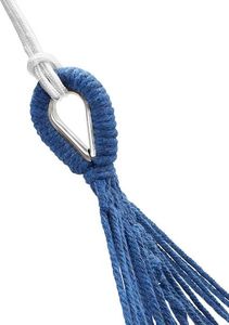 Nils Extreme Hamak z drewnianą belką 70 cm i metalowym uchwytem niebieski 200x100 cm (NC9001) 6