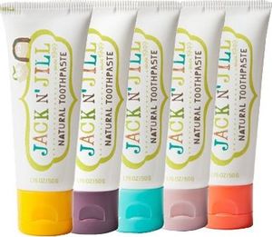 Jack NJill Jack NJill, Naturalna Pasta do zębów, organiczny banan i Xylitol, 50g - KARTON, 6 szt. 2