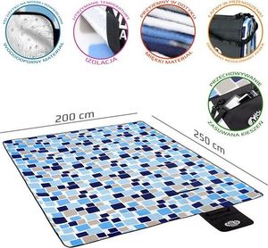 Nils Extreme NC8003 KOC PIKNIKOWY KOSTKA 250x200 PE ALU NILS CAMP 14