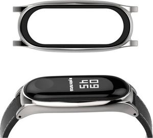 Pasek skórzany do Xiaomi Mi Band 3/4 - Black uniwersalny 3