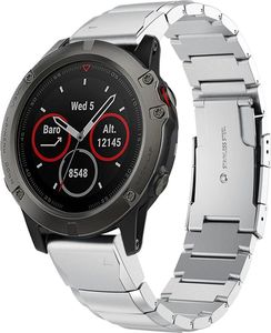 Pasek stalowy do Garmin Fenix 5 - Gold uniwersalny 2