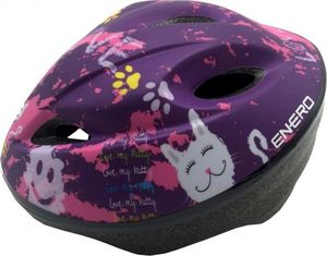 Enero Kask rowerowy dziecięcy regulowany Enero Love Kitty r. L 51-53 cm (1011066) 1