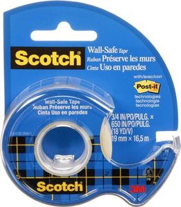 Scotch Taśma klejąca scotch wall-safe, bezpieczna dla ścian 19mmx16,5m 1