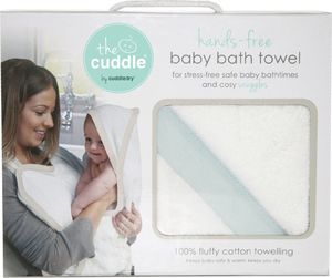 Cuddledry The Cuddle, Bawełniany ręcznik fartuch, biały/miętowy 1