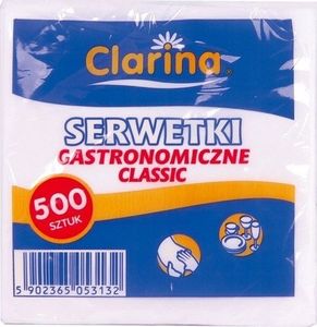 Clarina Serwetka Jednorazowa Białe A500 15x15cm 2