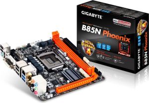 Płyta główna Gigabyte GA-B85N Phoenix, B85, DualDDR3-1600, DVI, HDMI, GBLAN, USB 3.0, mITX 1
