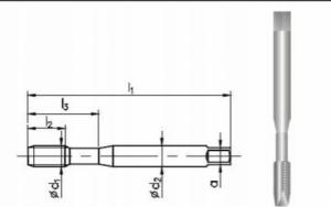 Fanar GWINTOWNIK M 6x0,5 DIN-371B (6H) HSSE 800 1