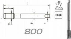 Fanar GWINTOWNIK M18 DIN-376B (6H) HSSE 800 1