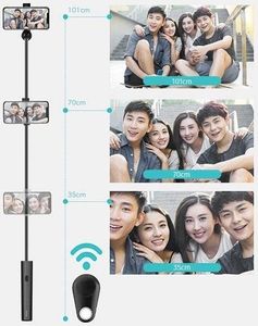 Selfie stick Usams USAMS Selfie Stick Meyan Bluetooth czarny/black ZB6901 (US-ZB069) 5