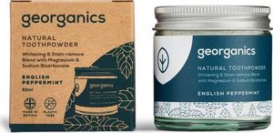 Georganics Georganics, Proszek do czyszczenia zębów, English Peppermint, 60 ml 2