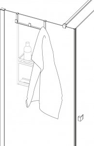 Koszyk prysznicowy Deante prostokątny czarny (ADM_N52K) 14