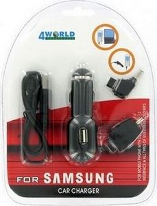 Ładowarka 4World 4World Uniwersalna Ładowarka Samsung X800/D800 SAM/USB 1