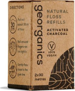 Georganics Nić dentystyczna Refill z węglem 30mx2 3
