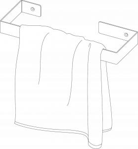 Deante Drążek pojedynczy 30 cmcm czarny (ADM_N611) 2