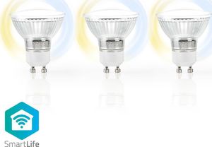 Nedis Nedis Wi-Fi Smart LED Bulb | Warm to Cool White | GU10 | 3-Pack 5