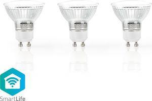 Nedis Nedis Wi-Fi Smart LED Bulb | Warm White | GU10 | 3-Pack 5