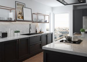 Bateria kuchenna Deante Gerbera stojąca czarna (BGB_N72M) 2