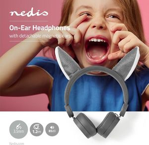 Słuchawki Nedis Magnetic Ears Willy Wolf (HPWD4000GY) 6