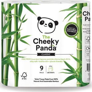 Cheeky Panda papier toaletowy 3-warstwowy 9 sztuk (CHP00626) 1