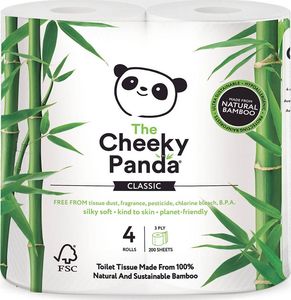 Cheeky Panda Papier toaletowy 3-warstwowy 4szt. 1