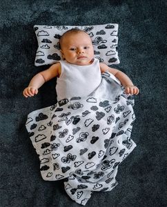 Pulp Pulp, Poduszeczka z bawełny, Chmurki, 22 x 32 cm 2