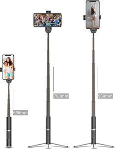 Selfie stick Selfie Stick - H1 - Black uniwersalny 6