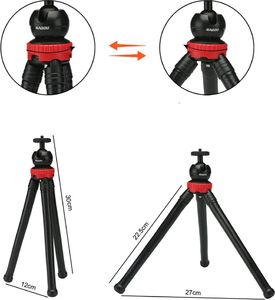 Selfie stick Tripod Flexible Black 5