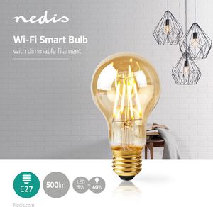 Nedis Nedis Wi-Fi Smart LED Filament Bulb | E27 | A60 | 5W | 500 lm 3