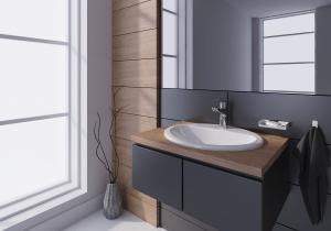 Bateria umywalkowa Deante Boro stojąca chrom (BMO_020M) 2