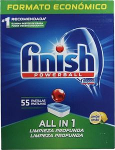 Finish Tabletki Do Zmywarki 55szt Lemon Finish Powerball 2