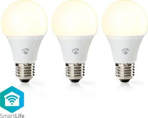 Nedis Nedis Wi-Fi Smart LED Bulb | Warm White | E27 | 3-Pack 3