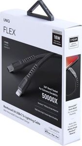 Kabel USB Uniq USB-C - Lightning 1.2 m Czarny (UNIQ127GRY) 5