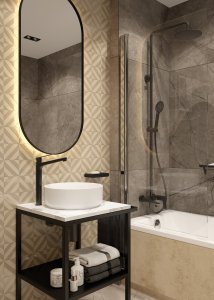 Bateria umywalkowa Deante Jasmin stojąca czarny (BGJ_N20K) 5