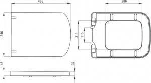 Deska sedesowa Deante Hiacynt (CDH_6DOZ) 2