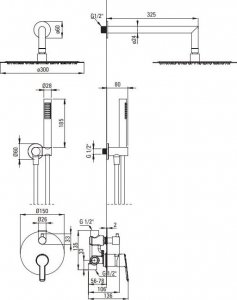 Zestaw prysznicowy Deante Arnika chrom (NAC_09QP) 2