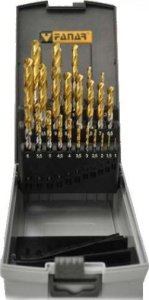 Wiertło Fanar WIERTLA ZESTAW NWKA FI 1,00-13,00MM 25PC CZW-25 HSSE TIN INOX. 1