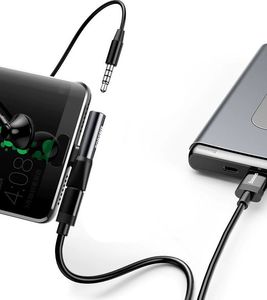 Adapter USB Baseus L41 USB-C - Jack 3.5mm + USB-C Czerwony  (6953156282285) 12