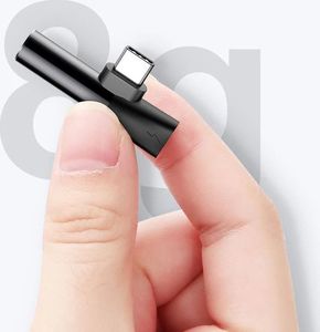 Adapter USB Baseus L41 USB-C - Jack 3.5mm + USB-C Czerwony  (6953156282285) 5